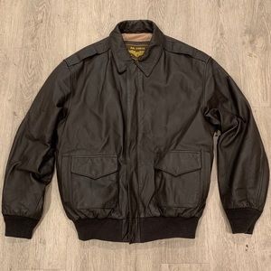Air Force Landing Leathers A2 Bomber Jacket Size L